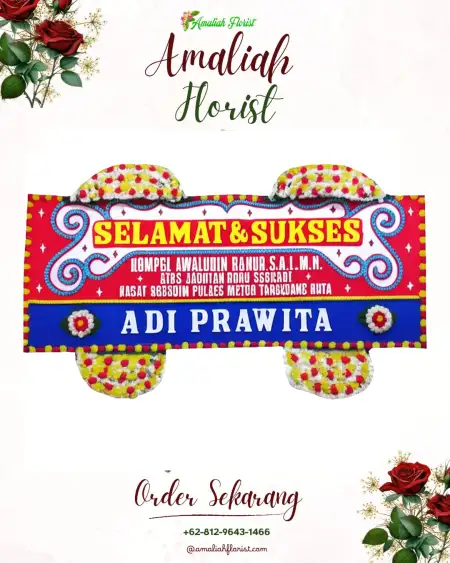 Papan Bunga Ucapan Selamat Pegandon